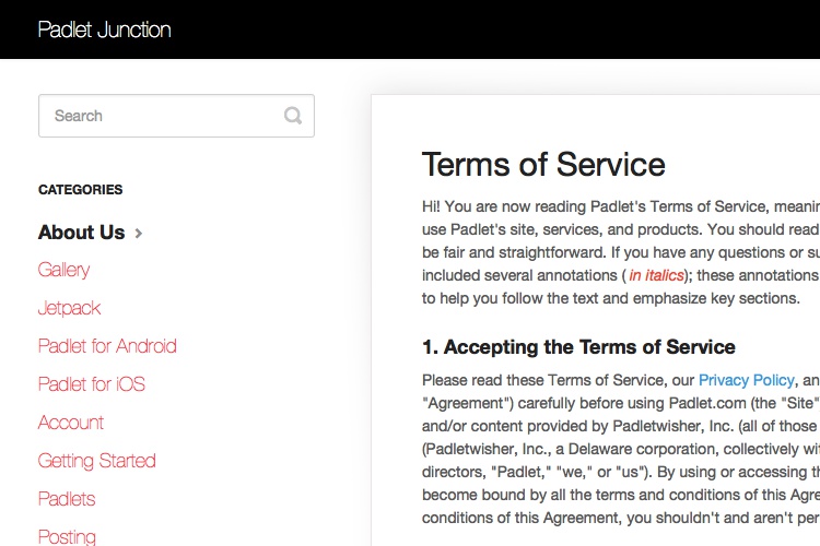 2020 Terms of Service Template Generator